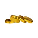 SuperHeroes Grinder Metal 60mm - 4Parts Gold Ribbed (1 Stk)