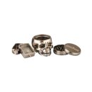 SuperHeroes Grinder Alu 55mm - 4Parts Skull Silver (1 Stk)
