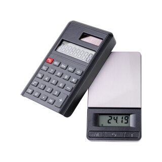 SuperHeroes Taschenwaage - Solar Taschenrechner (200g/0.01g)
