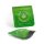 Dont Panic Bag 6.4x6.4cm - Green (1 x 10Stk)