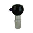 Steckkopf f&uuml;r Bong Glas - Schwarz (1 Stk)