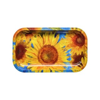 RollingTray Metal 27cm x 16cm - Sun Flowers (1 Stk)