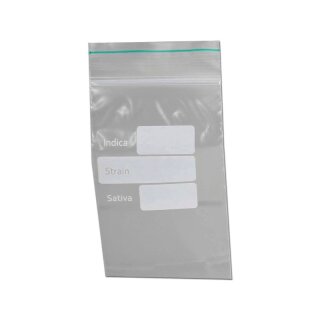 Plastic Bag 4x6cm - Strain Info (1 x 100Stk)