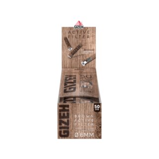 GIZEH ActiveFilter 6mm - Brown (10 x 50Stk)
