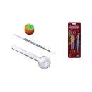 &Ouml;lpfeife und Dabber + Silikonbeh&auml;lter (10.5cm)