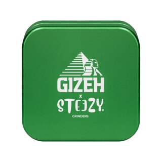 Steezy Grinder Alu 63mm - 2Parts GIZEH x Steezy Green (1 Stk)