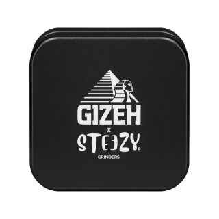 Steezy Grinder Alu 63mm - 2Parts GIZEH x Steezy Black (1 Stk)