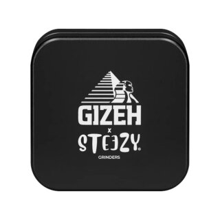 Steezy Grinder Alu 55mm - 2Parts GIZEH x Steezy Black (1 Stk)