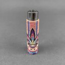 Clipper Feuerzeug Softflame Kork Cover - Mandala Hanfblatt assortiert (1 Stk)