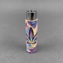 Clipper Feuerzeug Softflame Kork Cover - Mandala Hanfblatt assortiert (1 Stk)
