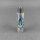 Clipper Feuerzeug Softflame Kork Cover - Mandala Hanfblatt assortiert (1 Stk)