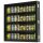 Clipper Vitrine - leer 72er Schwarz 42x42cm (1 Stk)