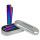 Clipper Feuerzeug Jetflame Blue Metal Icy - Rainbow (1 x 12Stk)
