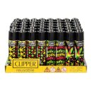 Clipper Feuerzeug Softflame - Rasta Hanfblatt (1 x 48Stk)