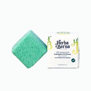 HerbadiBerna CBD Badew&uuml;rfel 150mg - Eukalyptus & Zitrone (1 Stk)