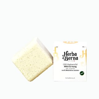 HerbadiBerna CBD Badew&uuml;rfel 150mg - Milch & Honig (1 Stk)