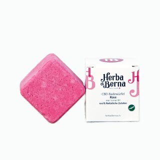 HerbadiBerna CBD Badew&uuml;rfel 150mg - Rose (1 Stk)