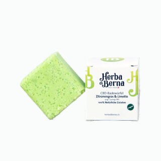 HerbadiBerna CBD Badew&uuml;rfel 150mg - Zitronengras & Limette (1 Stk)
