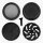 Medusa - Keramik Grinder 4-teilig 64mm Black
