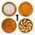 MedusaFilters Grinder Ceramic 64mm - 4Parts Orange (1 Stk)