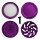 Medusa - Keramik Grinder 4-teilig 64mm Violet