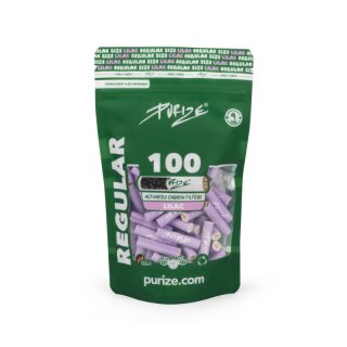 Purize Aktivkohlefilter 9mm - lilac (100 Stk.)