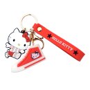 Hello Kitty - Schl&uuml;sselanh&auml;nger - Rot/Schwarz (1 x 24Stk)