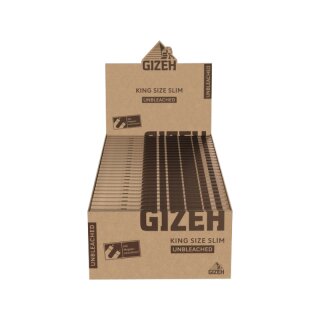 GIZEH KingSize Slim - Unbleached (50 x 34Stk)