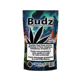 Budz Outdoor Bl&uuml;ten - Northern Lights (CHF49.90/50g)