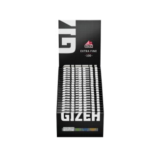 GIZEH DoubleWindow ExtraFine - Black (20 x 100Stk)