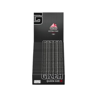GIZEH QueenSize - Black (25 x 50Stk)