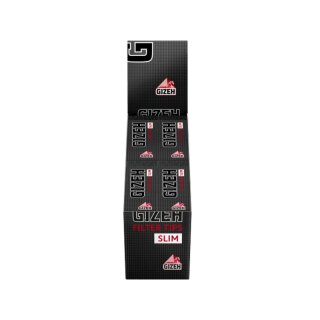 GIZEH FilterTips Slim - Black (24 x 35Stk)