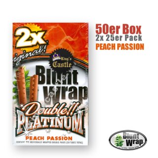 BluntWrap Platinum Double - Peach Passion (25 x 2Stk)