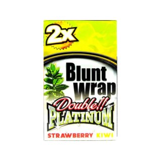 BluntWrap Platinum Double - Strawberry Kiwi (25 x 2Stk)