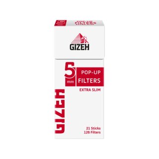 GIZEH SlimFilter 5mm - Pop-up Sticks (20 x 126Stk)