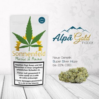 Sonnenfeld CBD Indoor Bl&uuml;ten - Alp&auml; Gold (CHF19.50/4g)