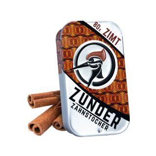 Zunder Zahnstocher - Zimt Dose (1 x 80Stk)