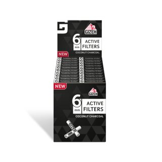 GIZEH ActiveFilter 6mm - Black (20 x 10Stk)
