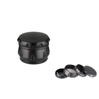 Dreamliner Grinder Alu 63mm - 4Parts Black (1 Stk)