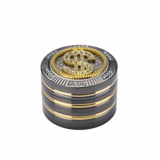 Grinder Alu 50mm - 4Parts Bling Bling Dollar (1 Stk)