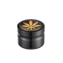 Grinder Alu 63mm - 4Parts Golden Leaf (1 Stk)