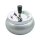 Drehaschenbecher Metall 13cm - Silber Metallic (1 Stk)